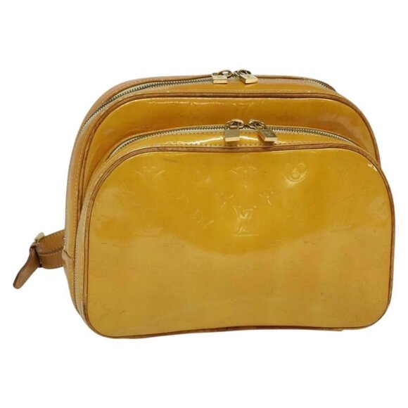 LOUIS VUITTON Monogram Vernis Marley Backpack Yellow M91040 LV Auth 137367 - Picture 1 of 16